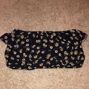 Flower crop top